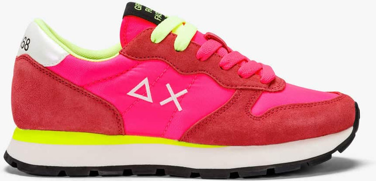 נעלי סניקרס SUN68 ALLY SOLID NYLON - Fuchsia