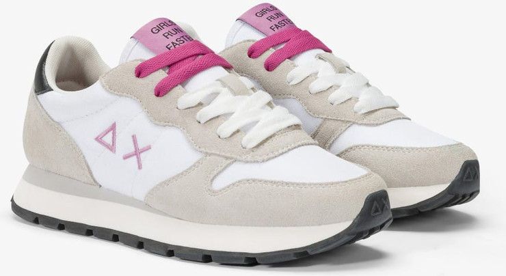 נעלי סניקרס SUN68 ALLY SOLID NYLON - White
