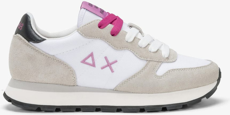 נעלי סניקרס SUN68 ALLY SOLID NYLON - White