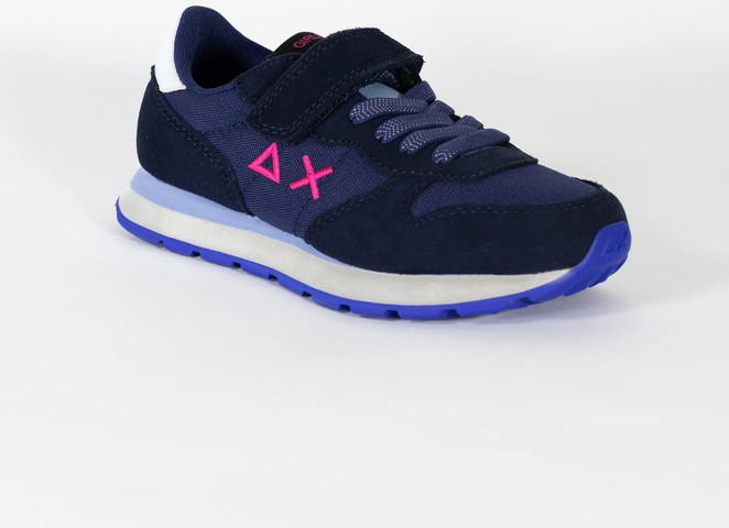 נעלי סניקרס SUN68 GIRL ALLY SOLID NYLON KID - Navy Blue