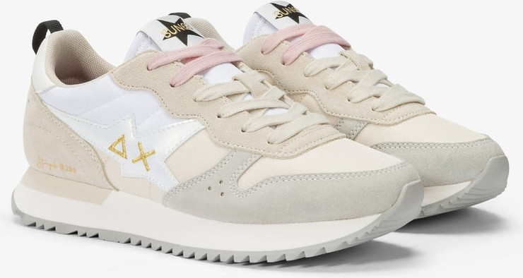 נעלי סניקרס SUN68 STARGIRL MULTICOLOR - White