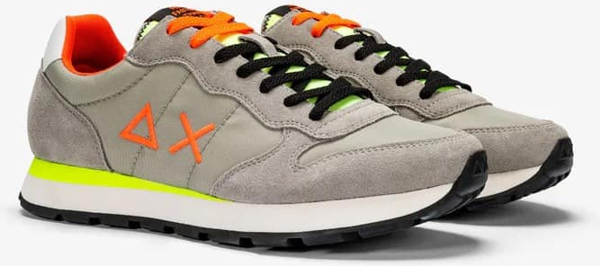 נעלי סניקרס SUN68 TOM FLUO - Light Gray