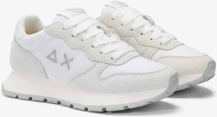 נעלי סניקרס SUN68 ALLY GLITTER TEXTILE WHITE