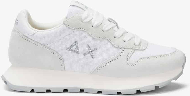 נעלי סניקרס SUN68 ALLY GLITTER TEXTILE WHITE