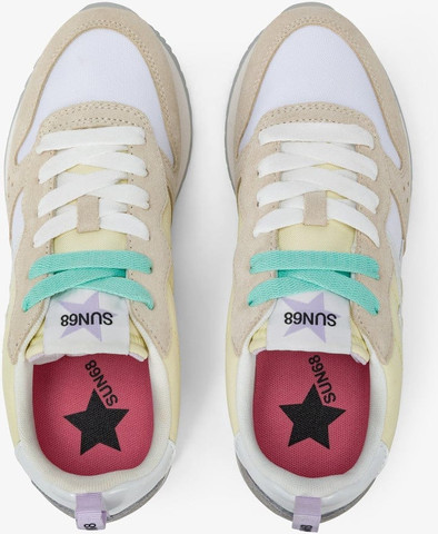 נעלי סניקרס SUN68 STARGIRL MULTICOLOR OFF WHITE