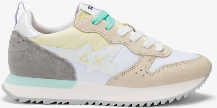 נעלי סניקרס SUN68 STARGIRL MULTICOLOR OFF WHITE