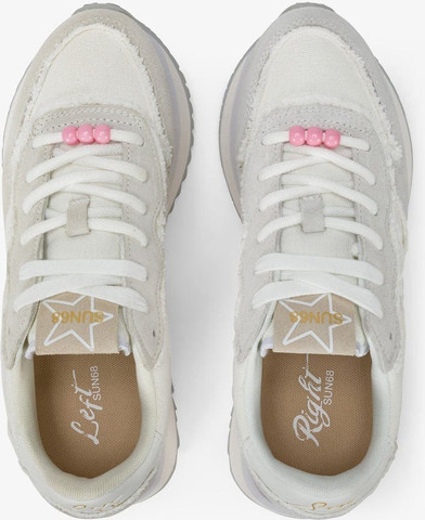 נעלי סניקרס SUN68 BIG STARGIRL CANVAS OFF WHITE