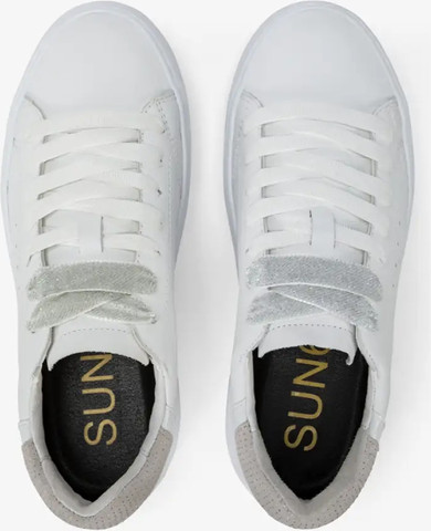 נעלי סניקרס SUN68 GRACE LEATHER WHITE