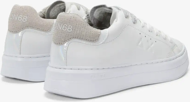 נעלי סניקרס SUN68 GRACE LEATHER WHITE