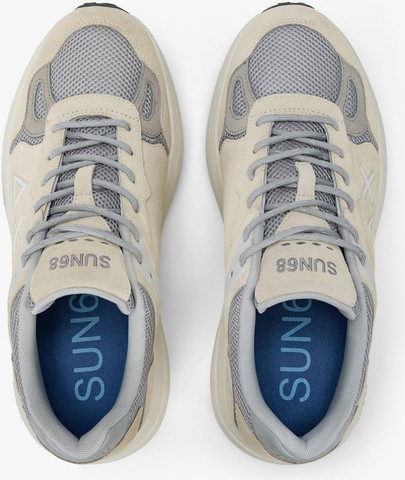 נעלי סניקרס SUN68 JUPITER SUEDE BIANCO PANNA