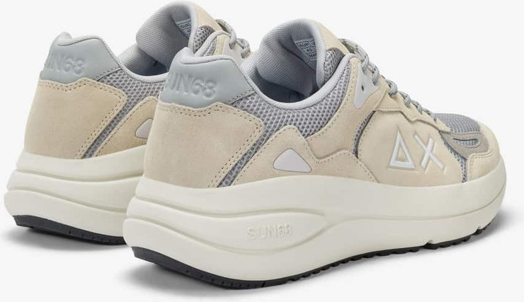 נעלי סניקרס SUN68 JUPITER SUEDE BIANCO PANNA