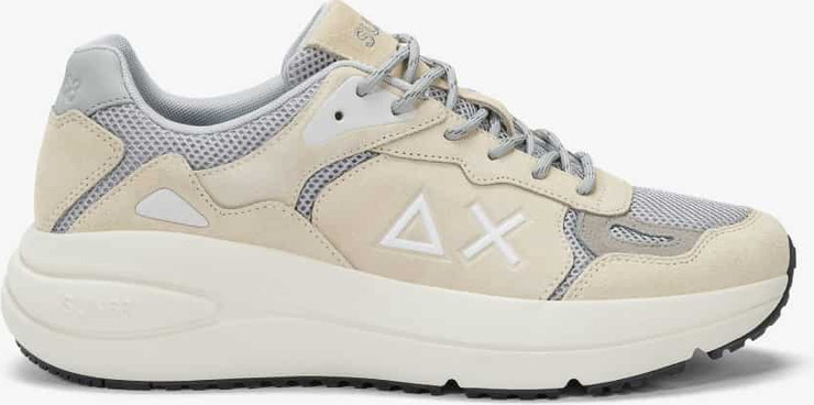 נעלי סניקרס SUN68 JUPITER SUEDE BIANCO PANNA