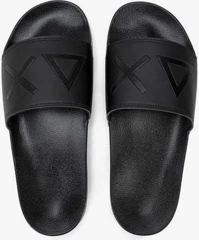 כפכפים איטלקיות SUN68 SLIPPERS LOGO BLACK