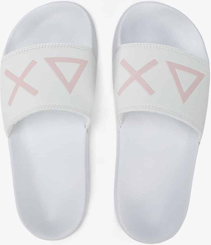 כפכפים איטלקיות SUN68 SLIPPERS LOGO WHITE