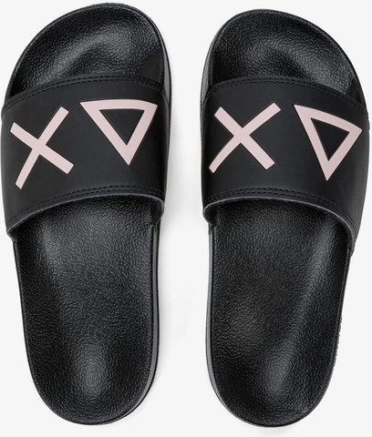 כפכפים איטלקיות SUN68 SLIPPERS LOGO BLACK