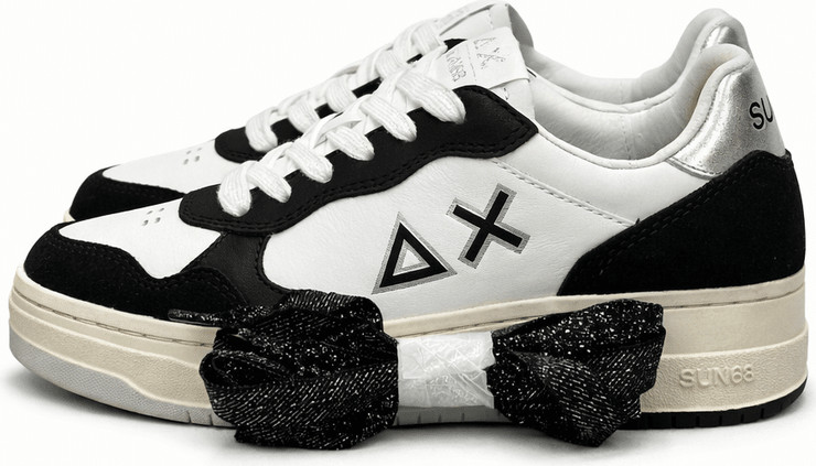 נעלי סניקרס SUN68 BASKET LOVE LADY- Black