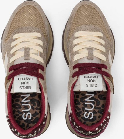 נעלי סניקרס SUN68 ALLY VINTAGE- Beige
