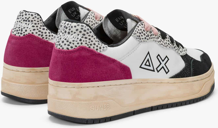 נעלי סניקרס SUN68 BASKET LOVE- Pink