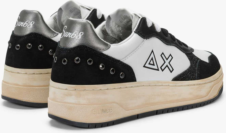 נעלי סניקרס SUN68 BASKET LOVE- Black
