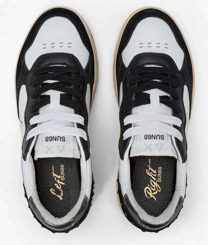 נעלי סניקרס SUN68 BASKET LOVE- Black