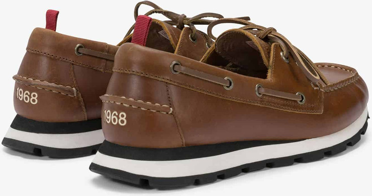 נעלי סניקרס SUN68 TOM BARCA LEATHER- BROWN