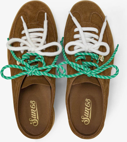 נעלי סניקרס SUN68 CALIFORNIA SUN SUEDE SABOT- FOX BROWN