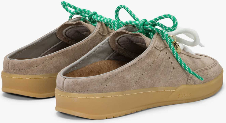 נעלי סניקרס SUN68 CALIFORNIA SUN SUEDE SABOT- STONE GREY