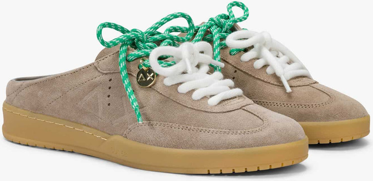 נעלי סניקרס SUN68 CALIFORNIA SUN SUEDE SABOT- STONE GREY