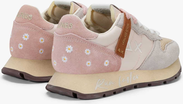 נעלי סניקרס SUN68 ALLY VINTAGE SNEAKER- PORCELAIN PINK