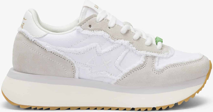 נעלי סניקרס SUN68 BIG STARGIRL CANVAS- WHITE