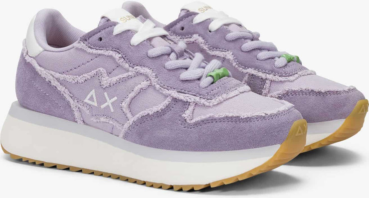 נעלי סניקרס SUN68 BIG STARGIRL CANVAS- LILAC