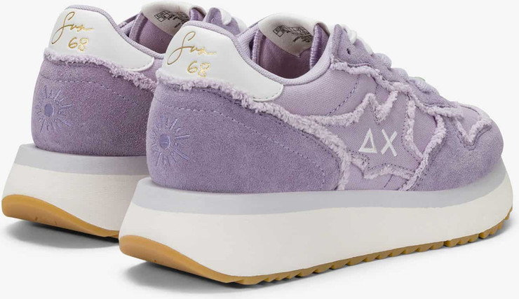 נעלי סניקרס SUN68 BIG STARGIRL CANVAS- LILAC