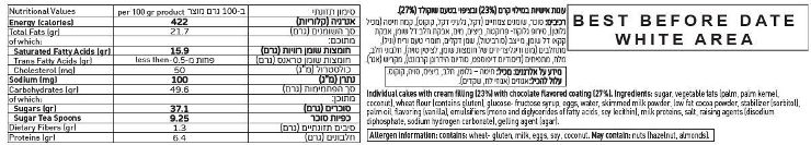 עוגות אישיות במילוי קרם ובציפוי בטעם שוקולד