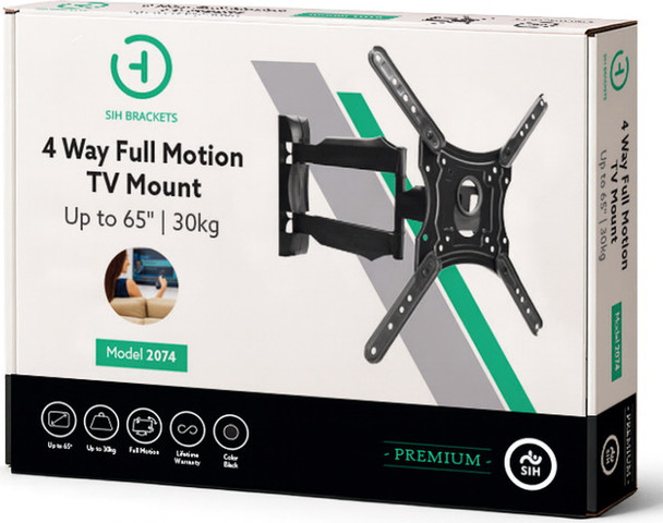 זרוע לתליית מסכים עד 56" כולל 4 תנועות סיבוב, קיפול והטייה SIH זרועות שיח 2074