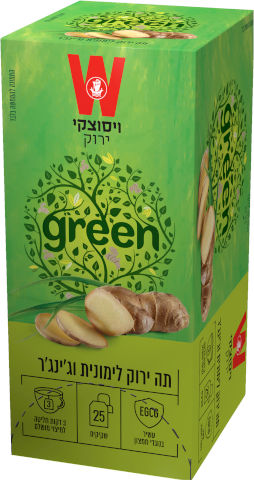 תה ירוק לימונית וג'ינג'ר
