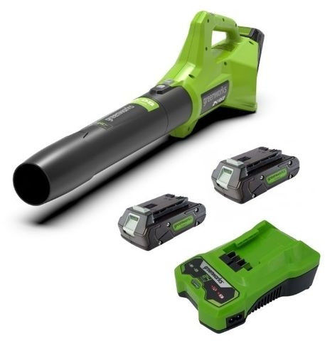 מפוח עלים 24V דור 2 +שתי סוללות 2Ah + מטען מהיר