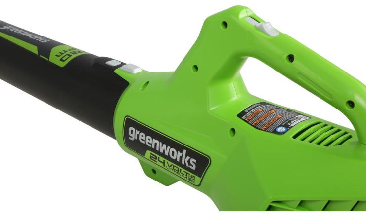 מפוח עלים 24V דור 2+שתי סוללות 4Ah + מטען Dual Port 24V (4A) Greenworks