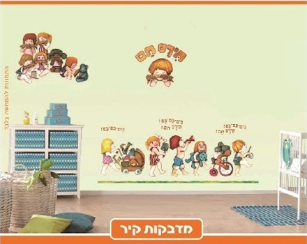 מדבקות קיר לחדר ילדים - תירס חם