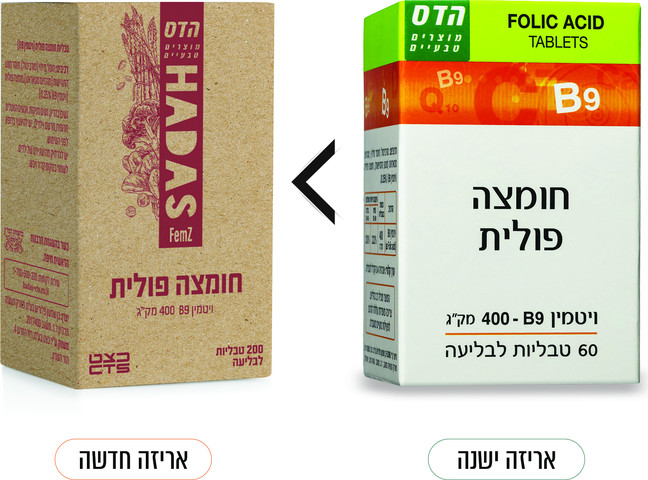 חומצה פולית 400 מק''ג