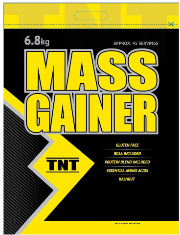 TNT אבקת גיינר 6.8 בטעם שוקולד
