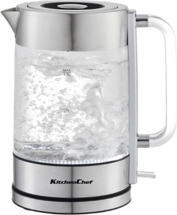 קומקום זכוכית חשמלי 1.7 ליטר KitchenChef קיטשן שף 5231