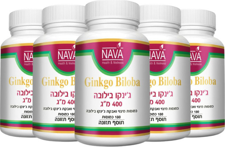 ג'ינקו בילובה 400 מ"ג (180 כמוסות)