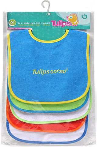 סט סינרים לתינוק עם סקוטש 6 יחידות