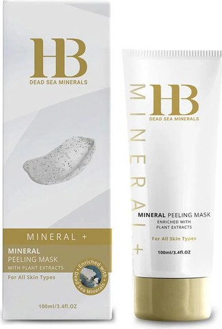 מסכת פילינג  מינרלית לפנים 100 מ"ל HB DeadSea Cosmetics