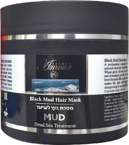 מסכת שיער בוץ שחור מים המלח