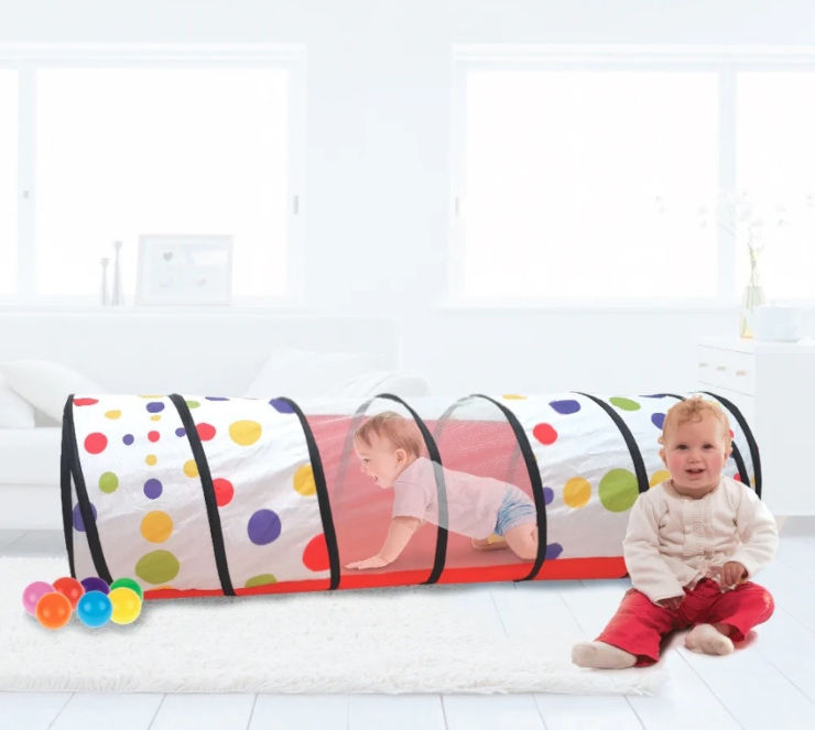 מנהרת זחילה 1.2 מטר עם רשת לבית ולחצר I'm TOYS