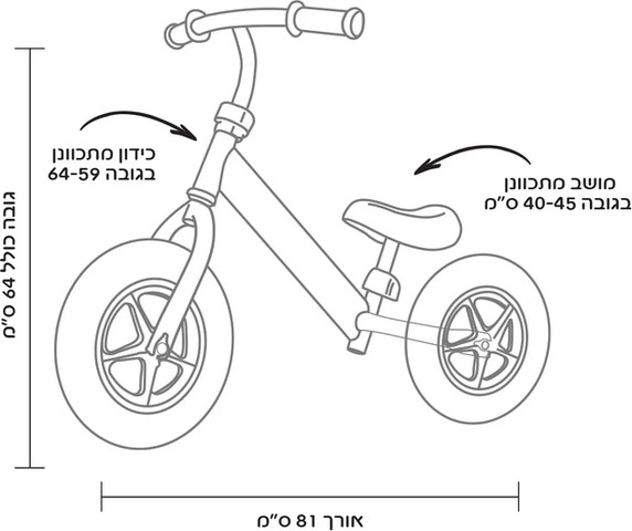אופני איזון מתכווננים צבע תכלת – I AM
