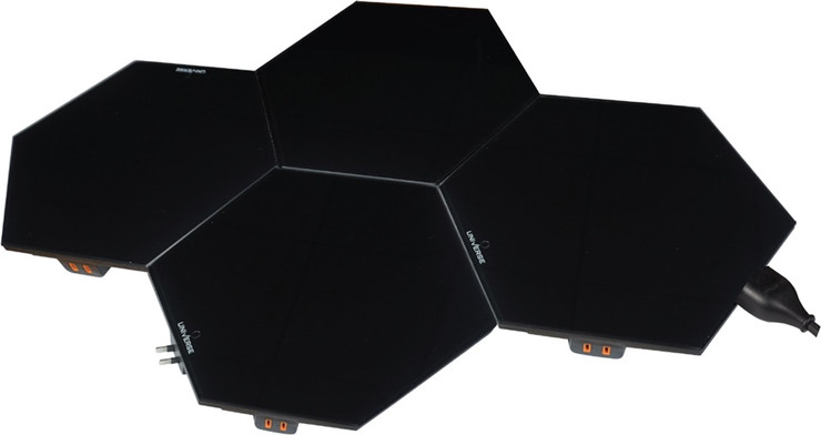 פלטת שבת מתחברת עשוייה זכוכית Universe יוניברס NRI-956X4 שחור