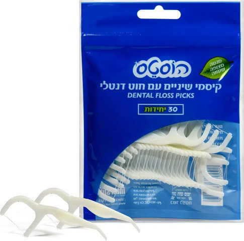 קיסמי שיניים רפואיים עם חוט דנטלי