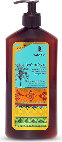 תמר – קרם לחות לשיער גלי ומתולתל מכיל שמנים טבעיים, תמציות צמחים וויטמין E